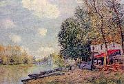 Alfred Sisley Der Loing in Moret oil